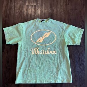 We11done Graphic 3M T-Shirt in Light Green